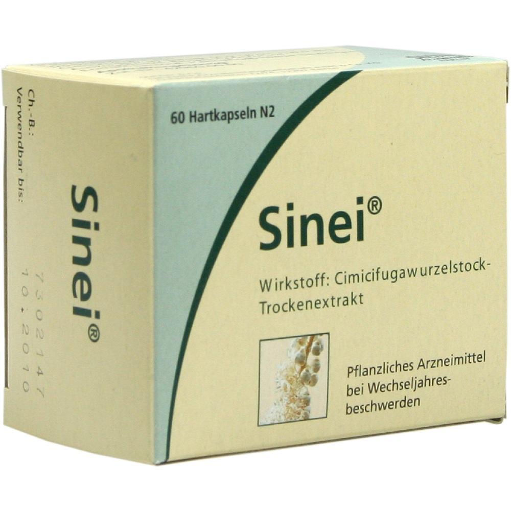 Schachtel mit pflanzlichem Arzneimittel f&uuml;r Wechseljahresbeschwerden.