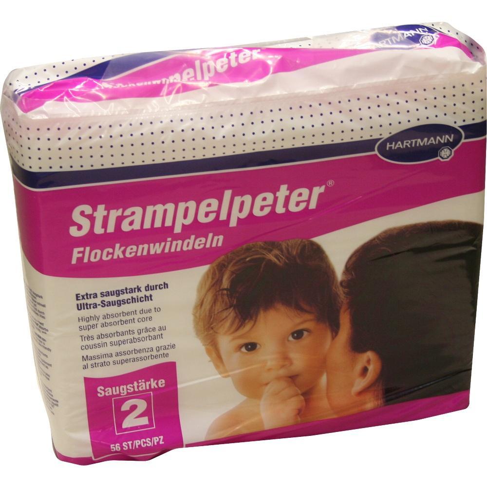Eine Packung Windeln mit einem Baby und einer erwachsenen Person auf der Vorderseite.