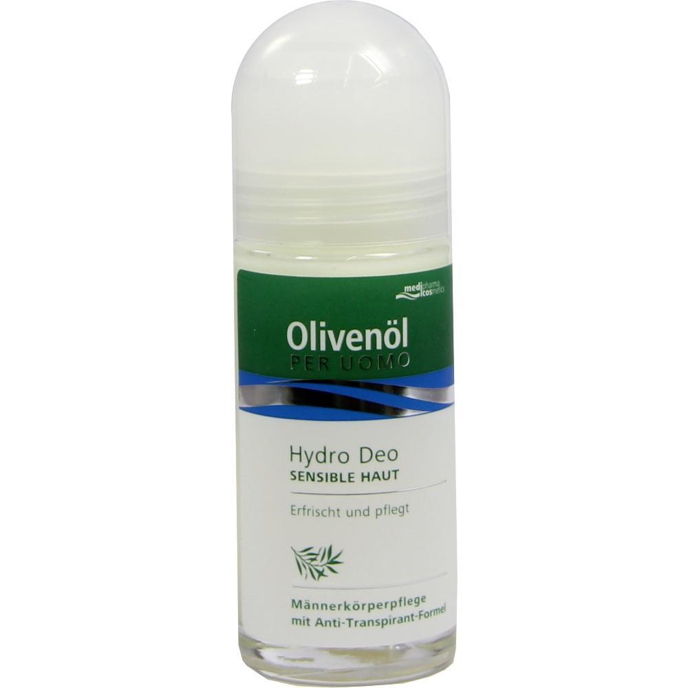 Deo-Roller für Männer mit Olivenöl, geeignet für sensible Haut.