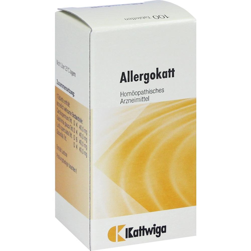 Eine Packung mit hom&ouml;opathischen Tabletten namens Allergokatt.