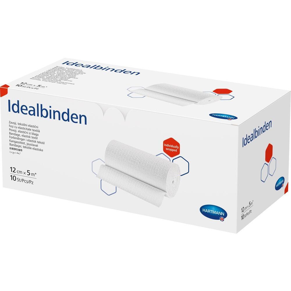 Eine weiße Box mit elastischen Binden der Marke Hartmann.