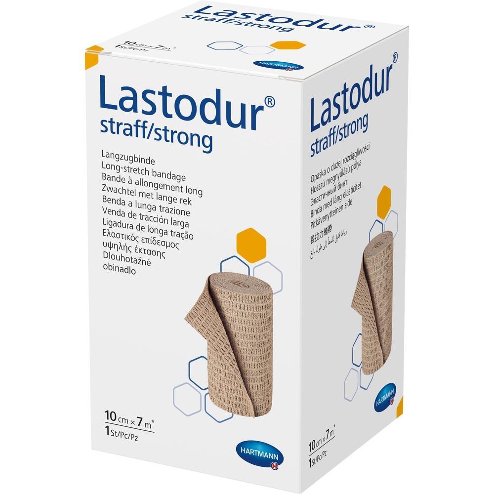 Eine weiße Packung mit einer elastischen Bandage darauf abgebildet.