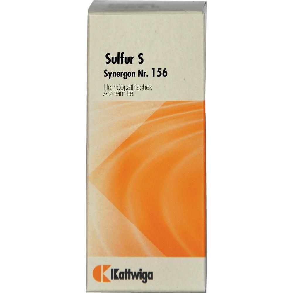Eine Schachtel mit hom&ouml;opathischem Mittel namens Sulfur S, orange und wei&szlig; gestaltet.