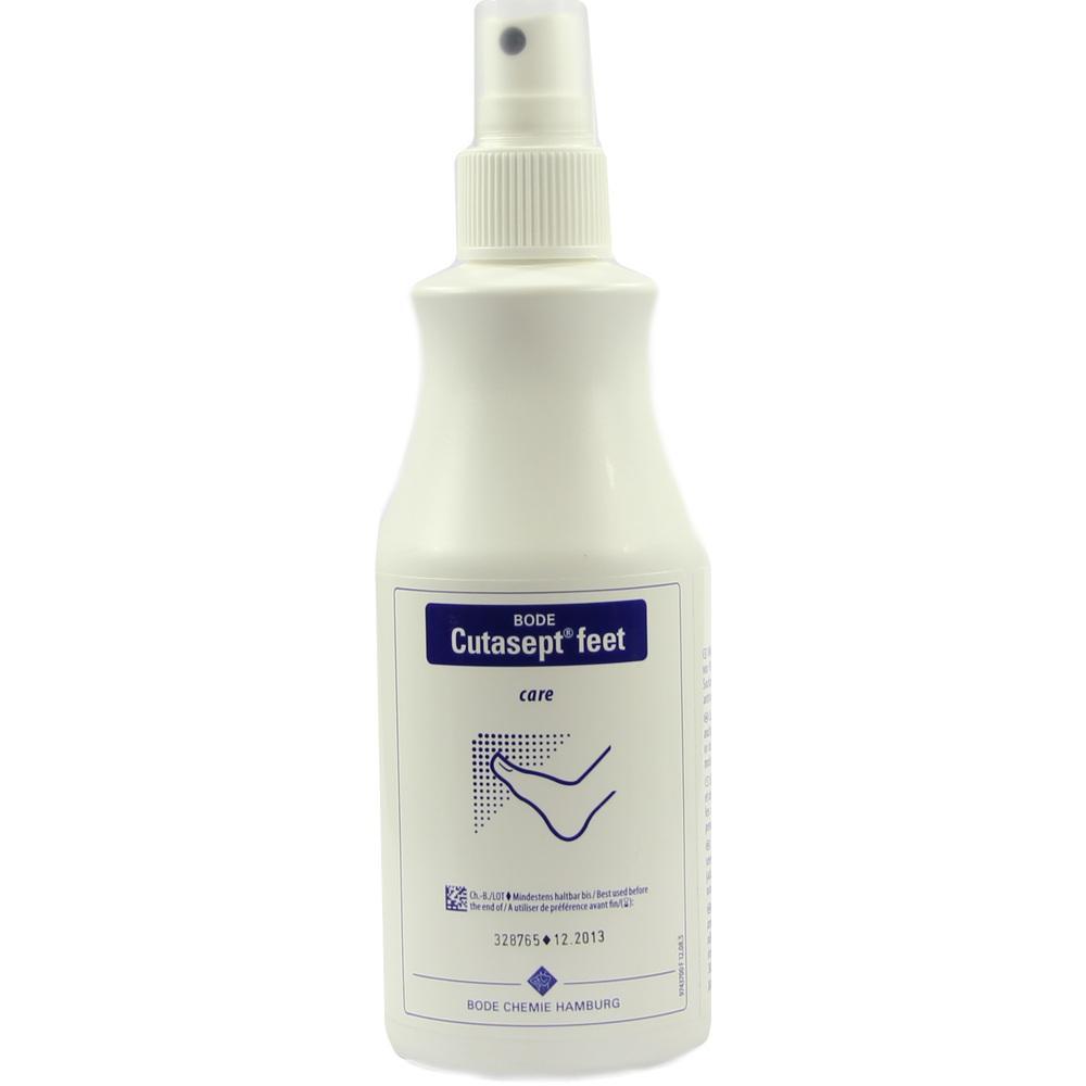 Sprühflasche für Fußpflege von Cutasept.