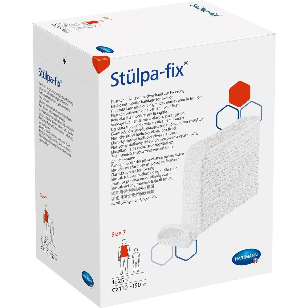 Verpackung einer elastischen Netzbandage mit der Aufschrift "Stülpa-fix".