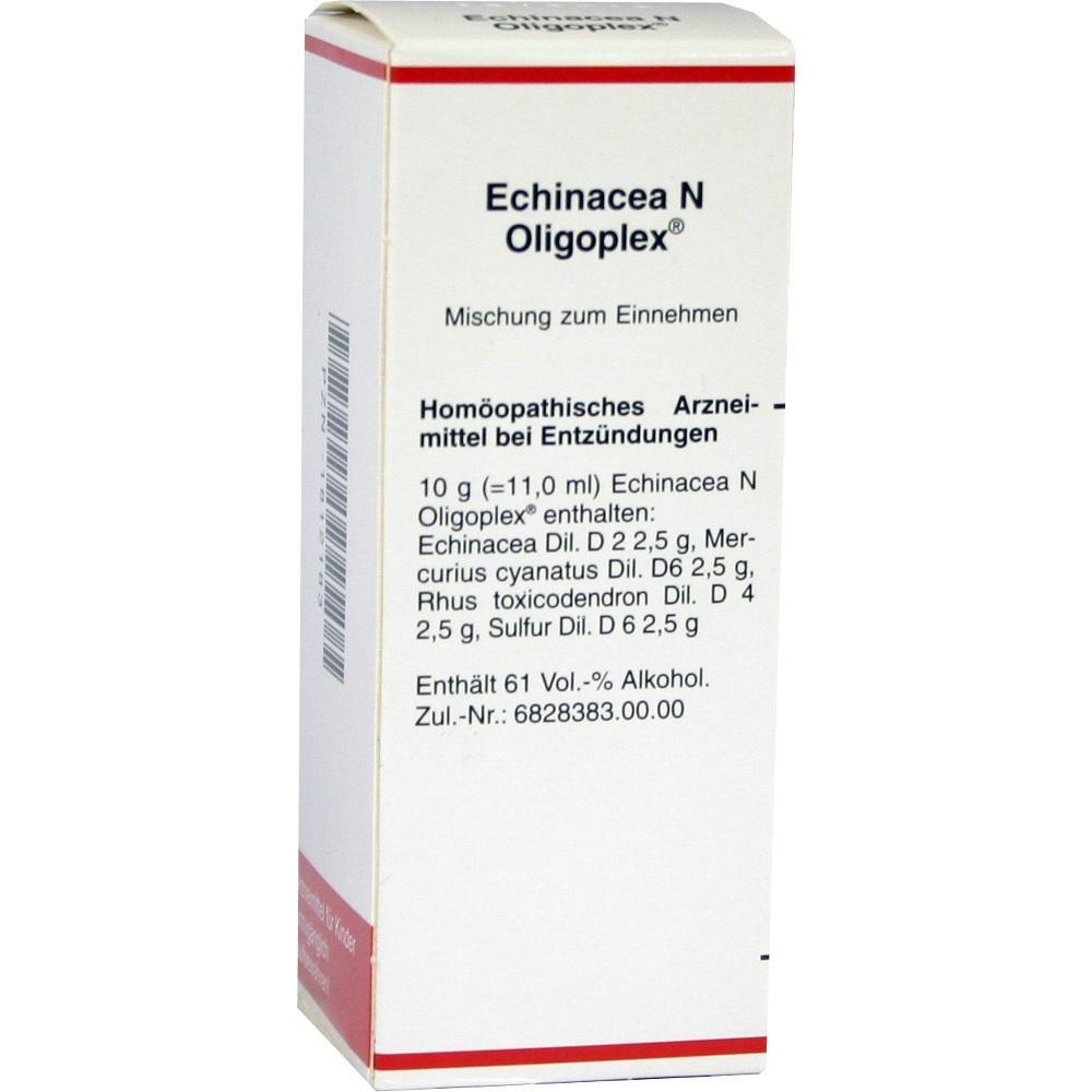 Die Verpackung zeigt ein homöopathisches Mittel namens Echinacea N Oligoplex.