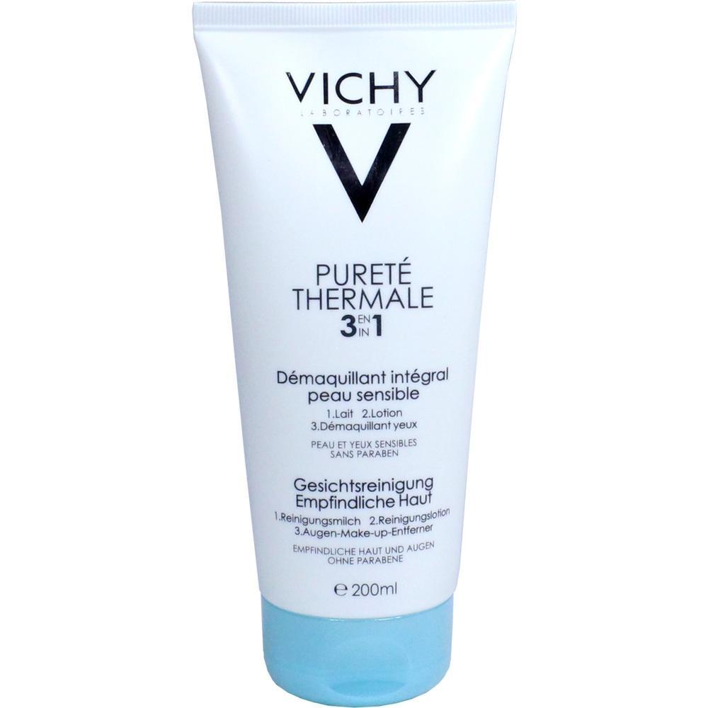 Wei&szlig;e Tube mit blauer Kappe, Gesichtsreinigung f&uuml;r empfindliche Haut.