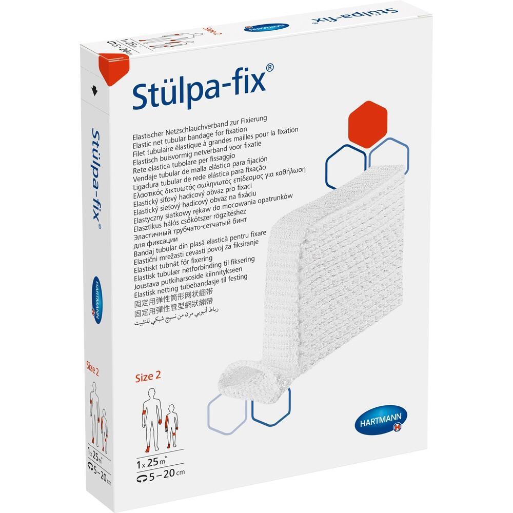 Eine Packung mit elastischen Netzschlauchverbänden von Stülpa-fix.