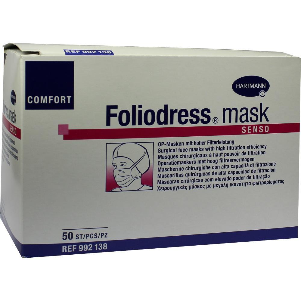 Eine Packung mit 50 chirurgischen Masken von Hartmann.