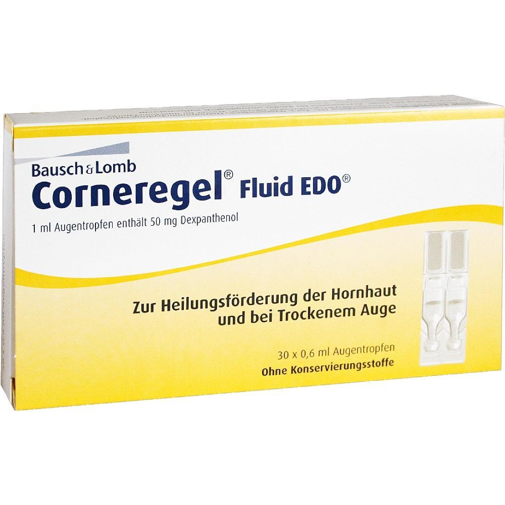 Verpackung von Augentropfen für trockene Augen und Hornhautheilung.