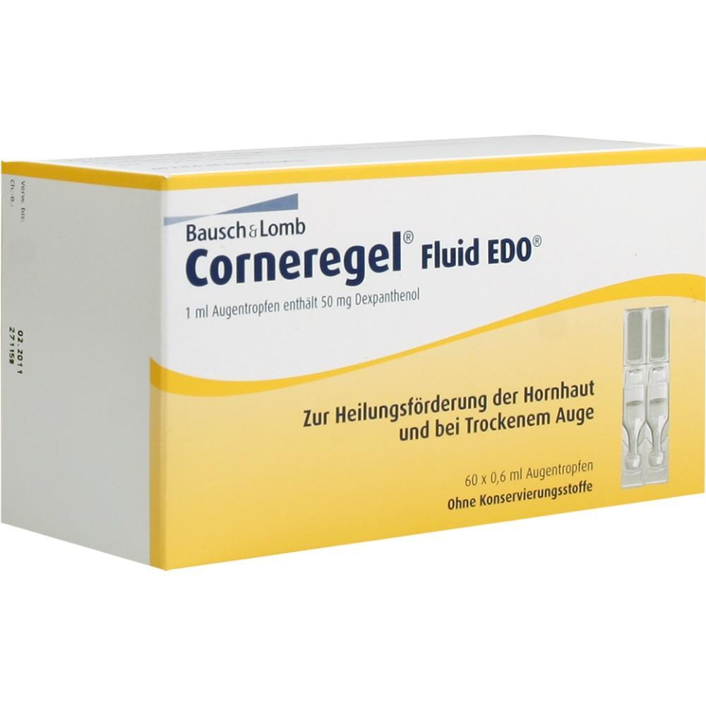 Eine Packung Augentropfen für trockene Augen und Hornhautheilung.