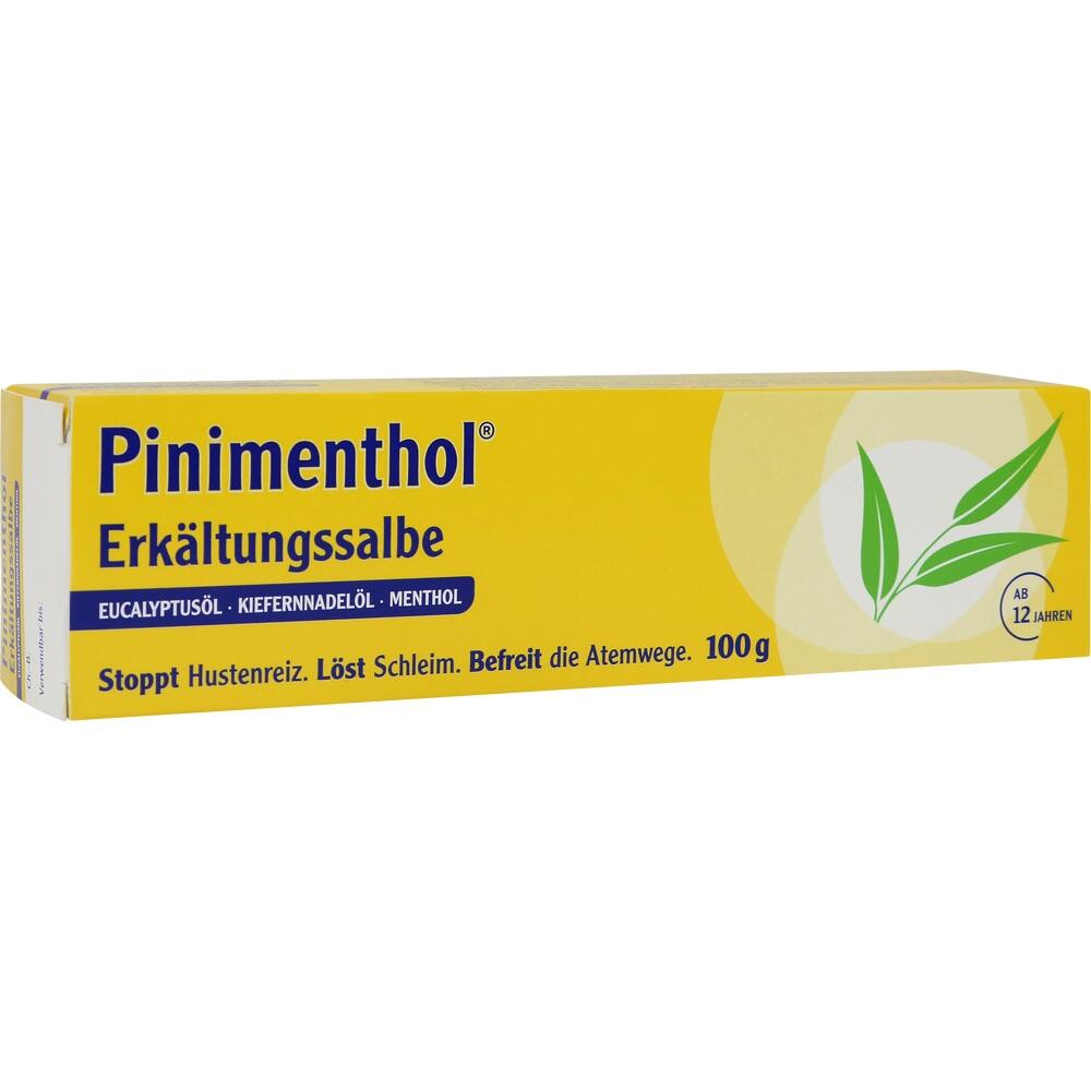 Gelbe Verpackung einer Erk&auml;ltungssalbe f&uuml;r Personen ab 12 Jahren.