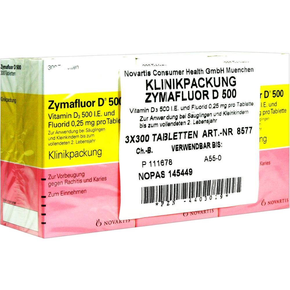 Schachtel für Tabletten mit Vitamin D3 und Fluorid von Novartis, speziell für Kleinkinder.