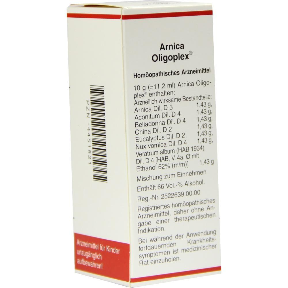 Packung eines homöopathischen Arzneimittels mit Inhaltsstoffliste an der Seite.