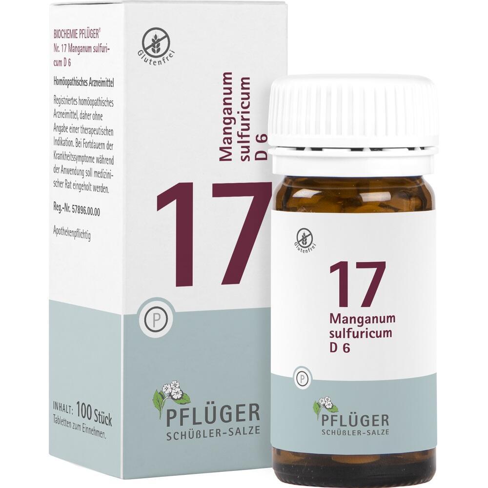Eine Packung und eine Flasche mit Tabletten von Sch&uuml;&szlig;ler-Salz Nummer 17.