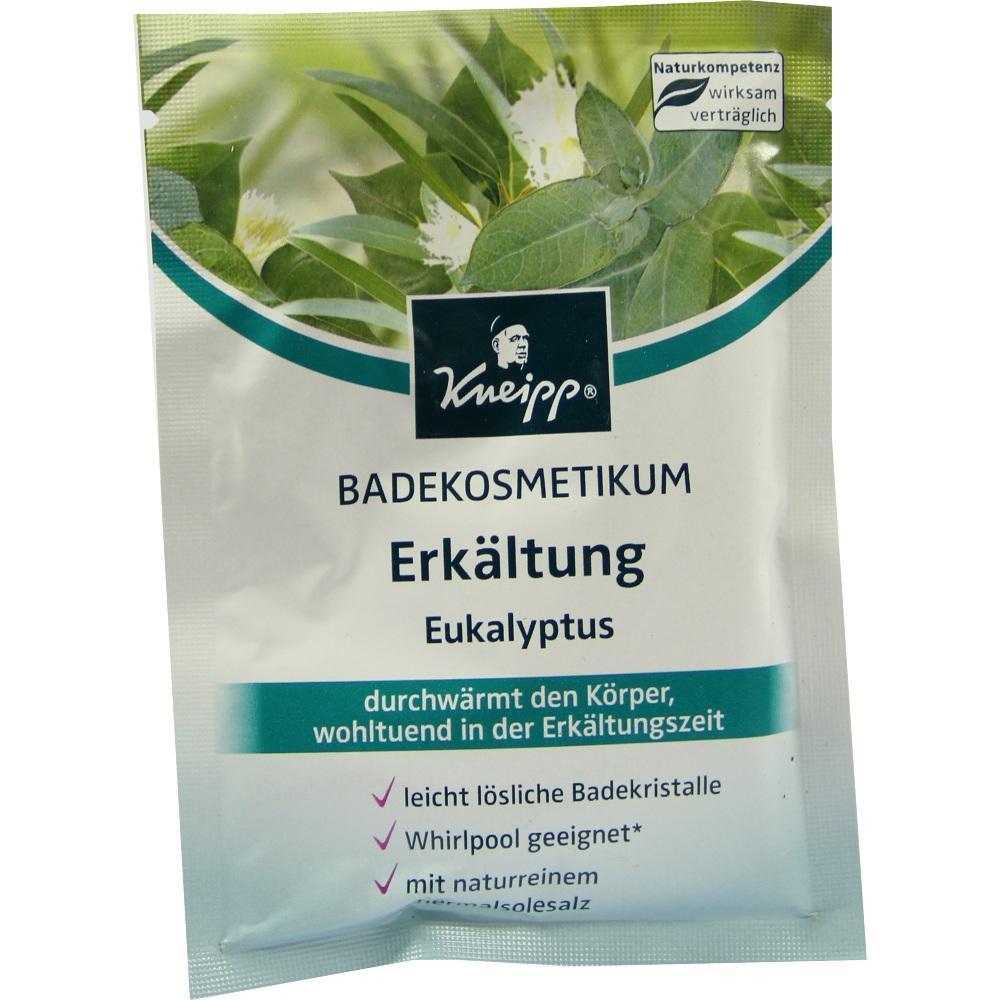 T&uuml;te mit Eukalyptus-Badezusatz von Kneipp, f&uuml;r Erk&auml;ltungen geeignet.