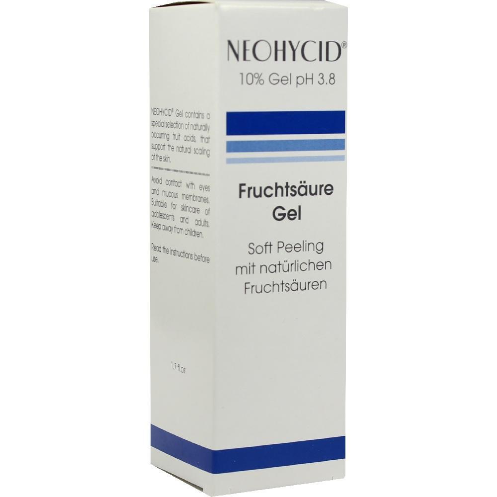 Eine Verpackung f&uuml;r ein Gel mit Fruchts&auml;ure zur Hautpflege.