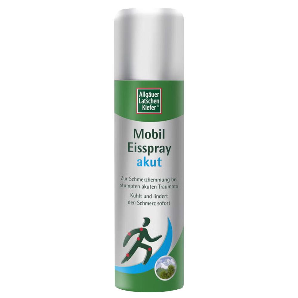 Eine Spraydose mit der Aufschrift "Mobil Eisspray akut".