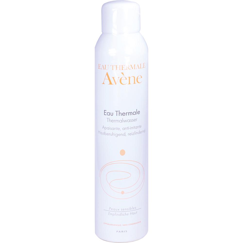 Wei&szlig;e Spraydose mit der Aufschrift "Av&egrave;ne Eau Thermale".