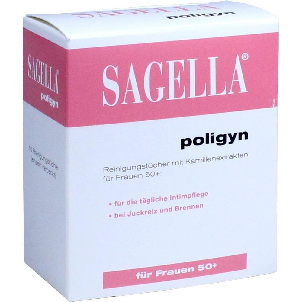 Eine Packung Sagella Reinigungstücher für Frauen über 50.