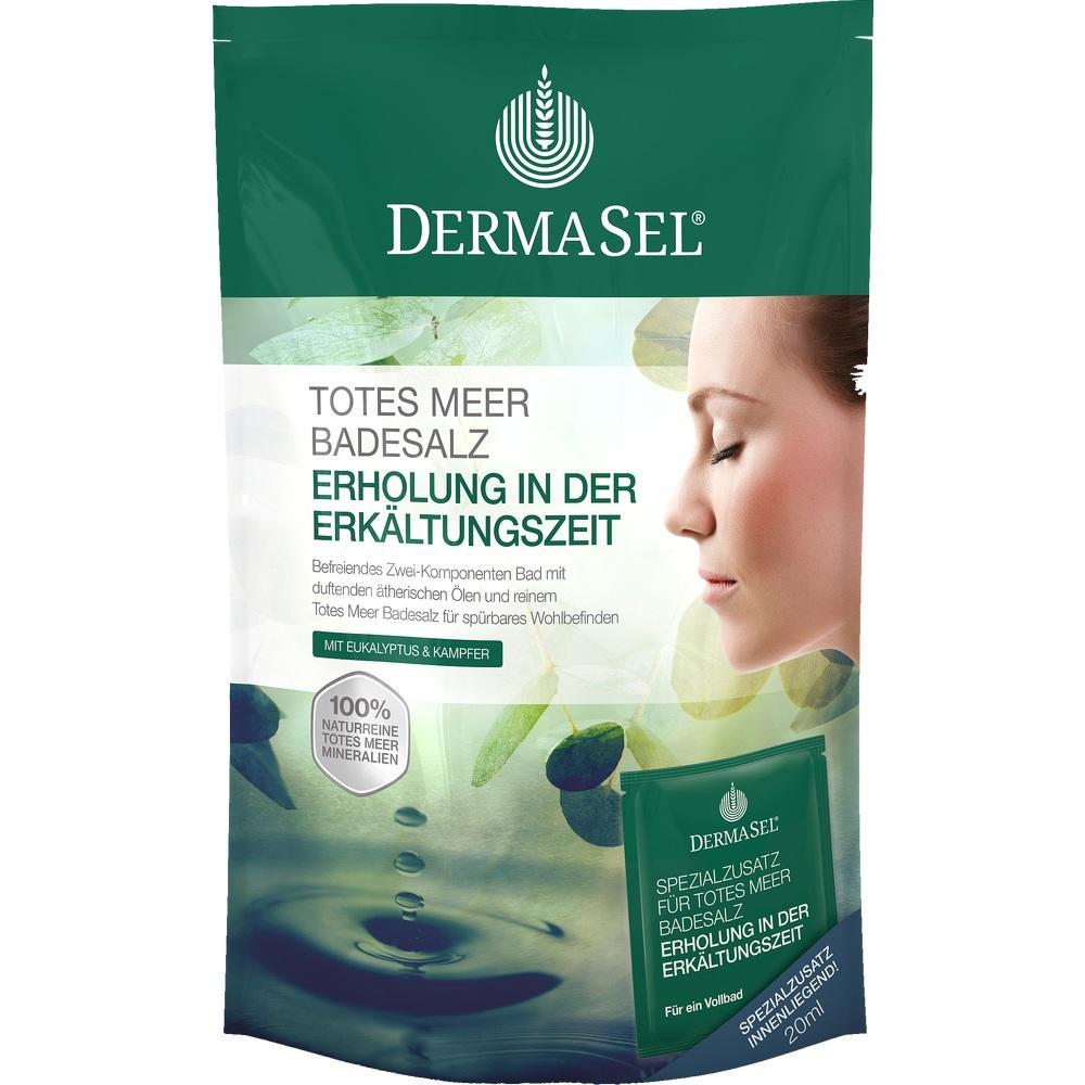 Packung Badesalz f&uuml;r Erholung in der Erk&auml;ltungszeit mit Eukalyptus und Kampfer.