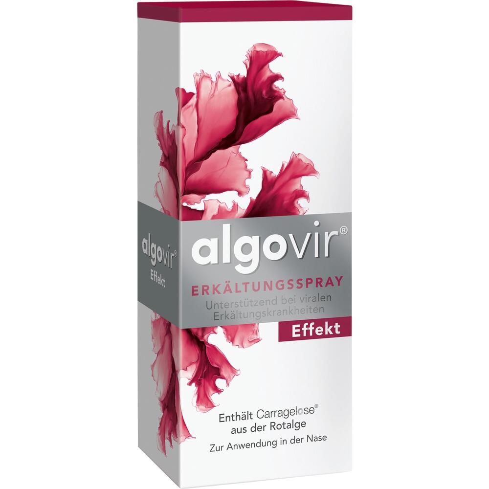 Eine Packung Erkältungsspray mit rosa Blütenmotiv.