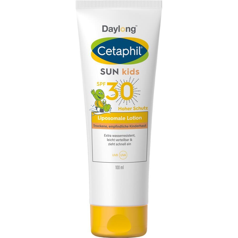 Eine Tube Sonnencreme f&uuml;r Kinder mit Lichtschutzfaktor 30.