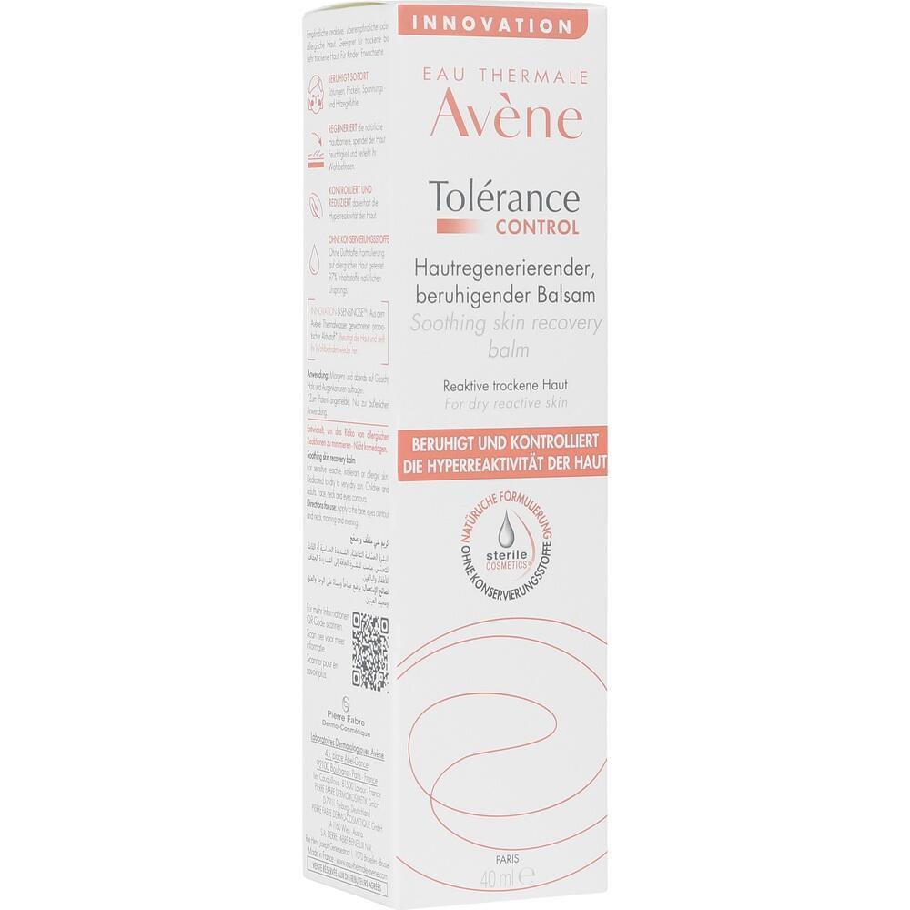 Die Verpackung einer beruhigenden Hautcreme der Marke Av&egrave;ne ist abgebildet.
