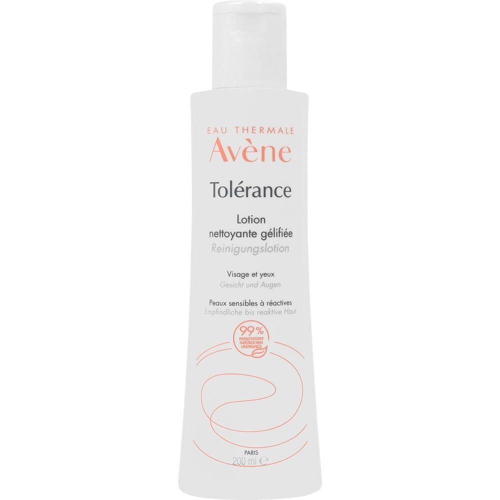 Wei&szlig;e Flasche mit Reinigungscreme f&uuml;r empfindliche Haut von Av&egrave;ne.