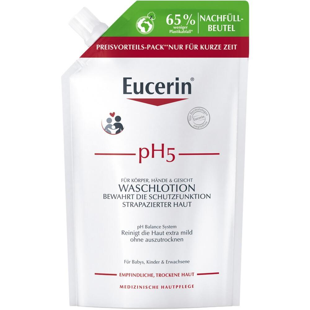 Nachf&uuml;llpackung f&uuml;r Eucerin pH5 Waschlotion f&uuml;r empfindliche, trockene Haut.